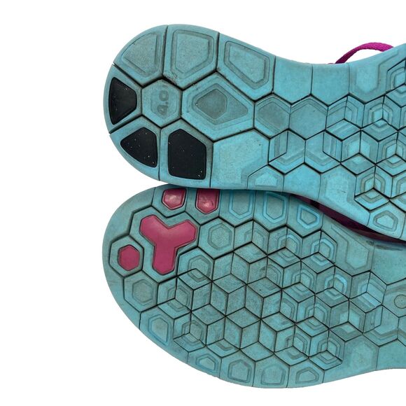 Nike Free 4.0 Flyknit - Women's Sz 7 - Fuchsia Flash Clearwater Shoes 631050-501 - Picture 10 of 12